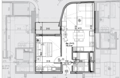 SHITET APARTAMENT 1+1 BAZZAR GATE !!