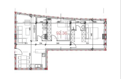 SHITET APARTAMENT 2+1 + POST PARKIMI