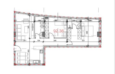 SHITET APARTAMENT 2+1 + POST PARKIMI